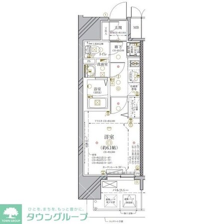 ディアレイシャス金山の物件間取画像